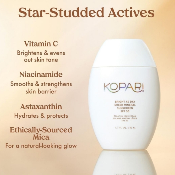Kopari Bright As Day Sheer Mineral Sunscreen SPF 50, NIB - Picture 3 of 14